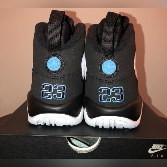 AIR JORDAN 9 RETRO “UNIVERSITY BLUE” BRAND NEW GRADE SCHOOL SIZE 7Y - Picture 4 of 5